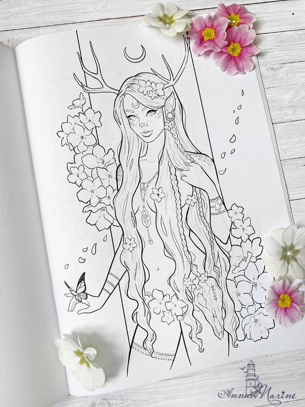 Colors of Spring by Anna Marine, Coloring Book