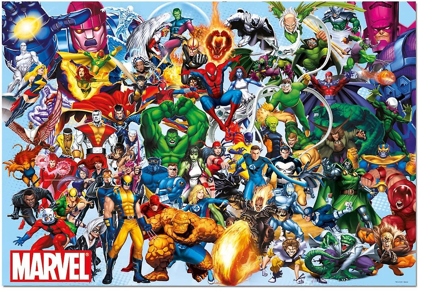Marvel Heroes af Marvel, 1000 brikker puslespil