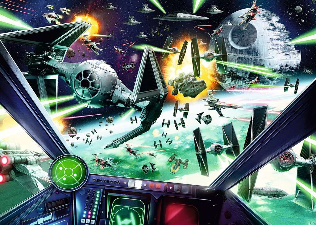 X-Wing Cockpit van Lucas Films, puzzel van 1000 stukjes