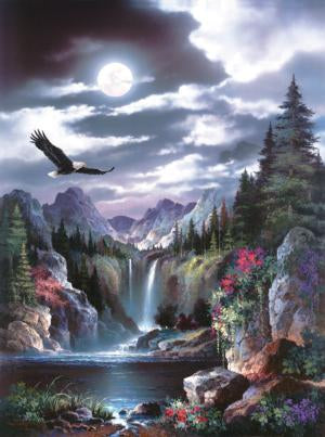 Moonlight Eagle van James Lee, puzzel van 1000 stukjes
