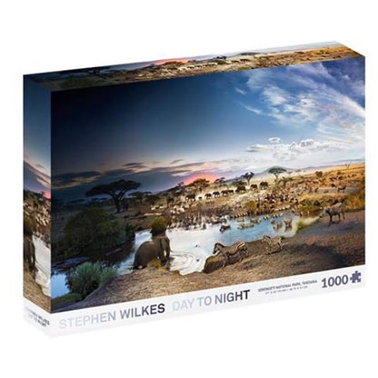 Day to Night - Serengeti National Park, Tanzania by Stephen Wilkes, 1000 Piece Puzzle