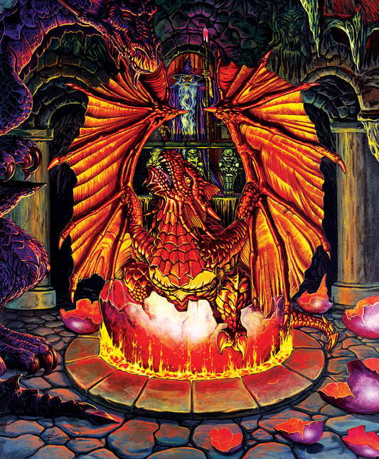 Birth of a Fire Dragon af Ed Beard Jr, 1000 brikker puslespil