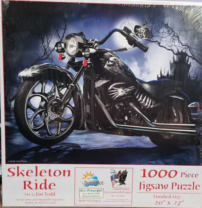 Skeleton Ride by Jim Todd, 1000 Piece Puzzle