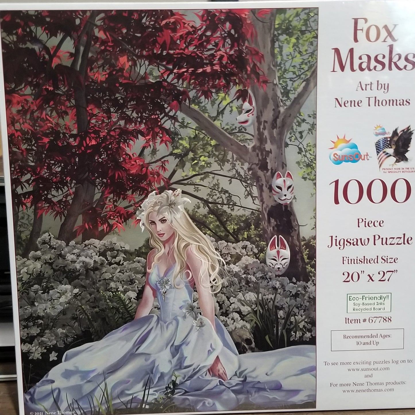 Fox Masks by Nene Thomas, 1000 Piece Puzzle