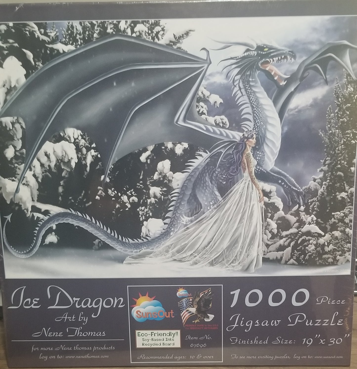 Ice Dragon af Nene Thomas, 1000 brikker puslespil