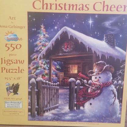 Christmas Cheer by Dona Gelsinger, 550 Piece Puzzle
