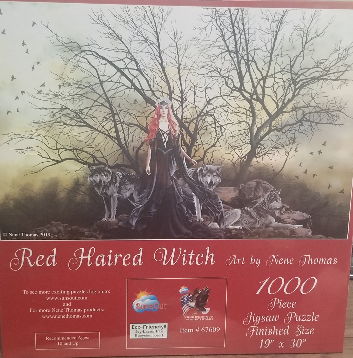 Rødhåret heks af Nene Thomas, 1000 brikkers puslespil
