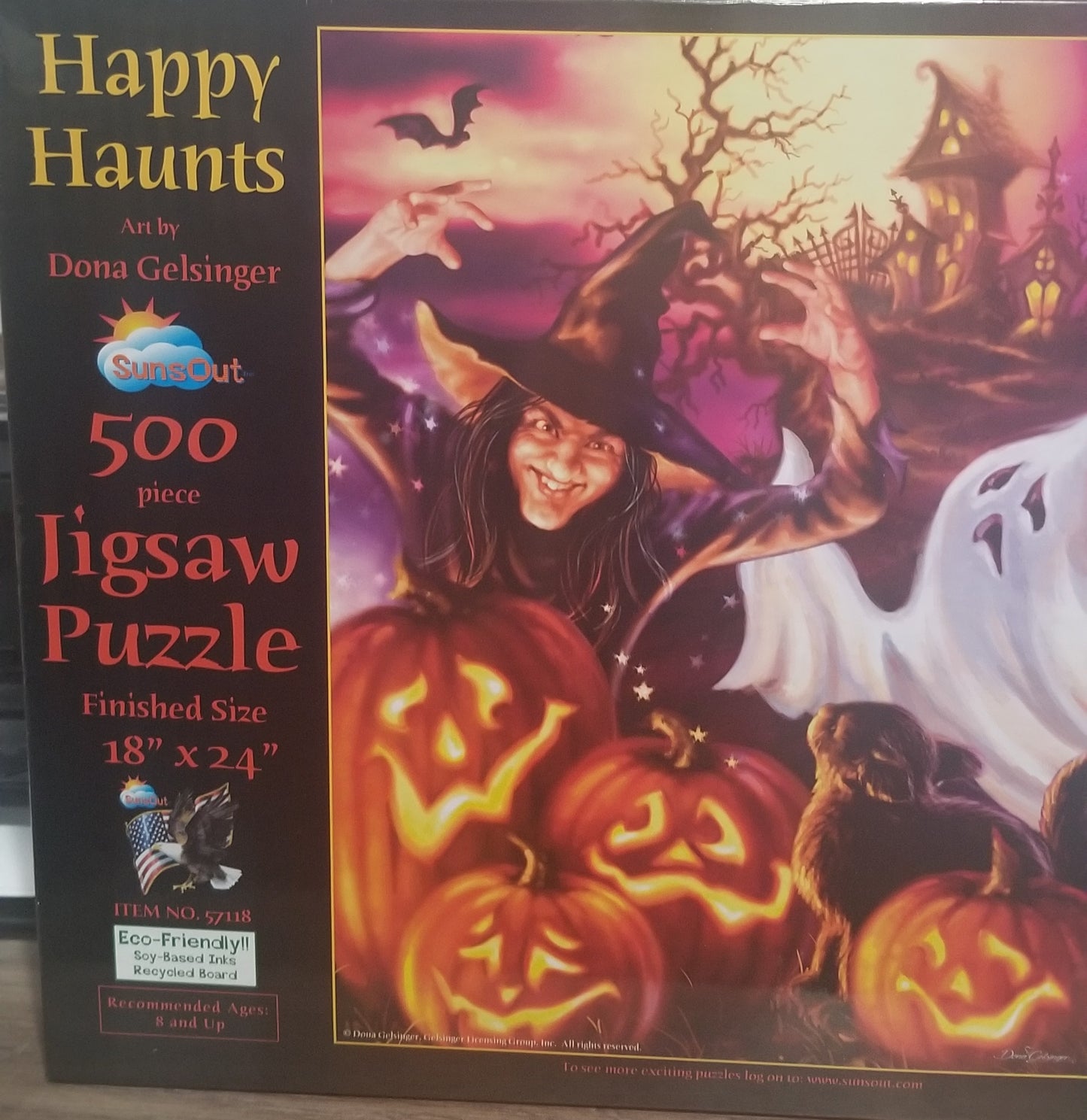 Happy Haunts by Dona Gelsinger, 500 Piece Puzzle