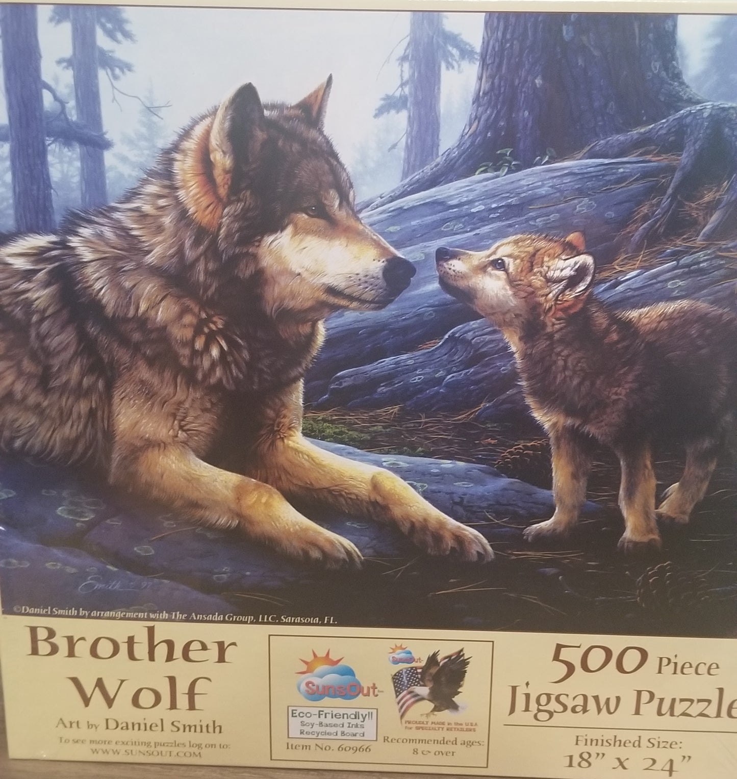 Brother Wolf af Daniel Smith, 500 brikkers puslespil