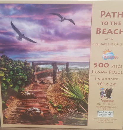 Path to the Beach by Celebrate Life Gallery, 500 Piece Puzzle