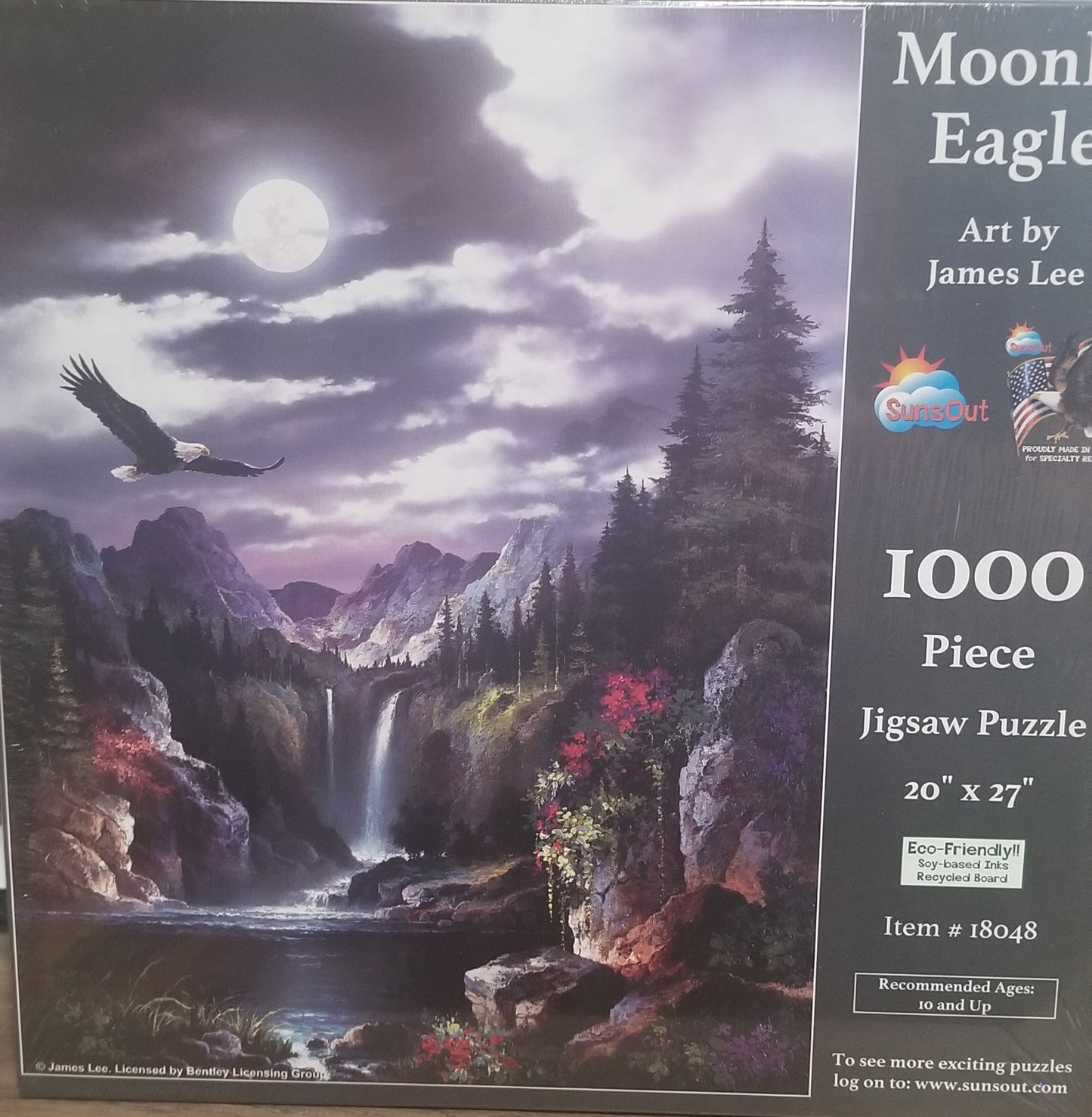 Moonlight Eagle af James Lee, 1000 brikker puslespil