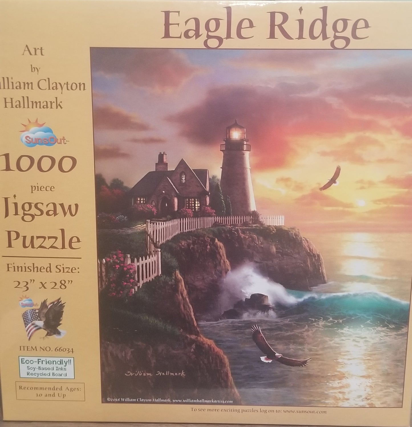 Eagle Ridge af William Clayton Hallmark, 1000 brikkers puslespil