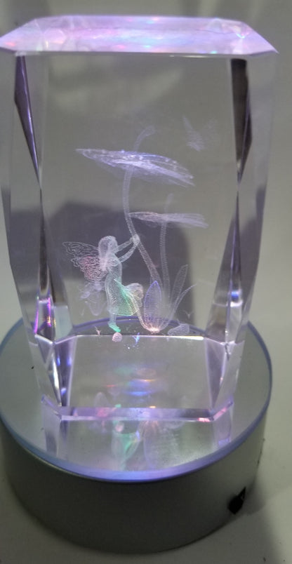 Hologram Crystal Standing Fairy