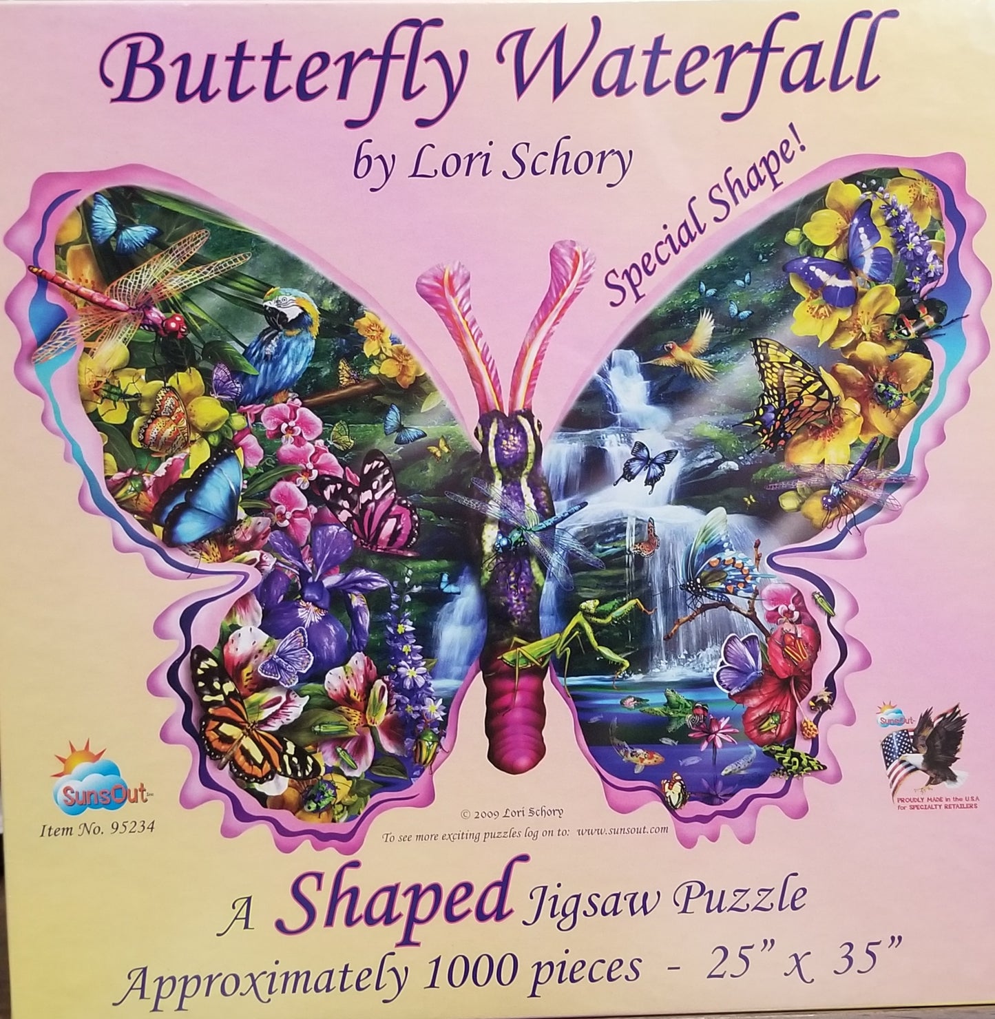 Butterfly Waterfall by Lori Schory, 1000 Piece Puzzle