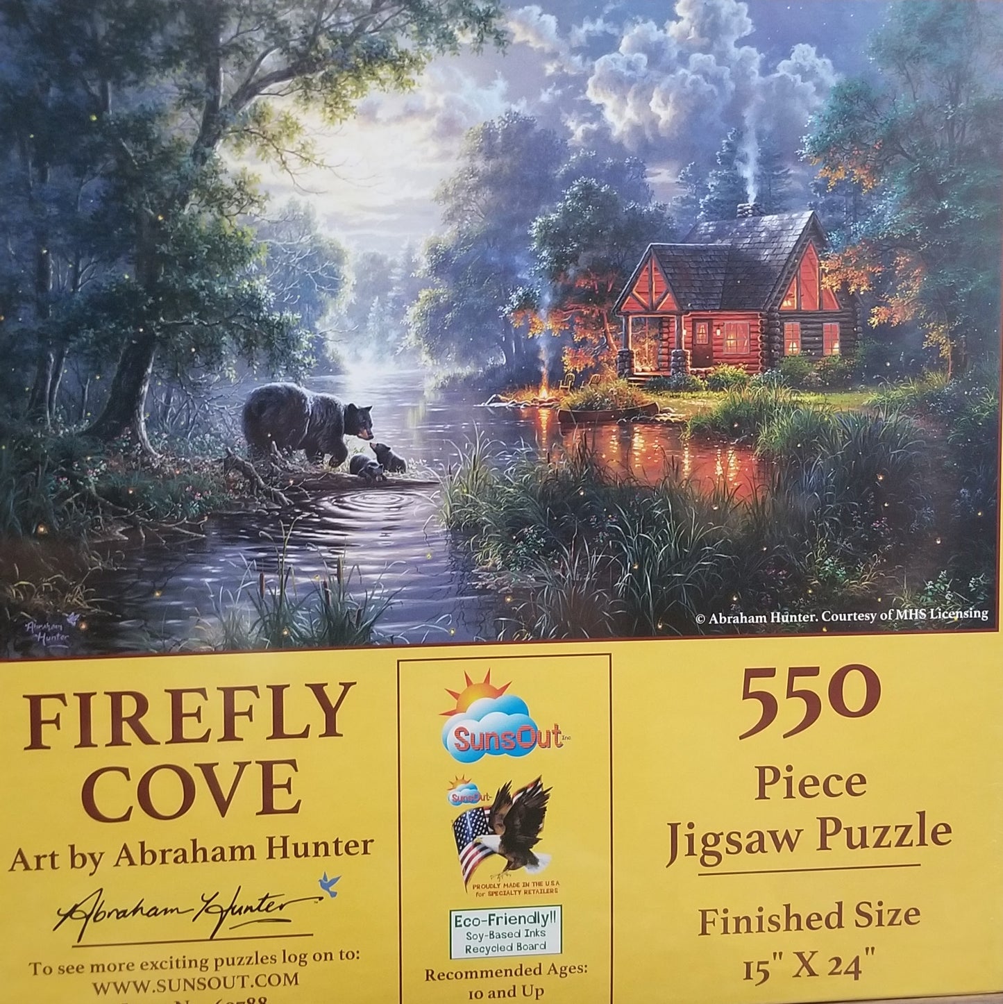Firefly Cove by Abraham Hunter, 550 Piece Puzzle