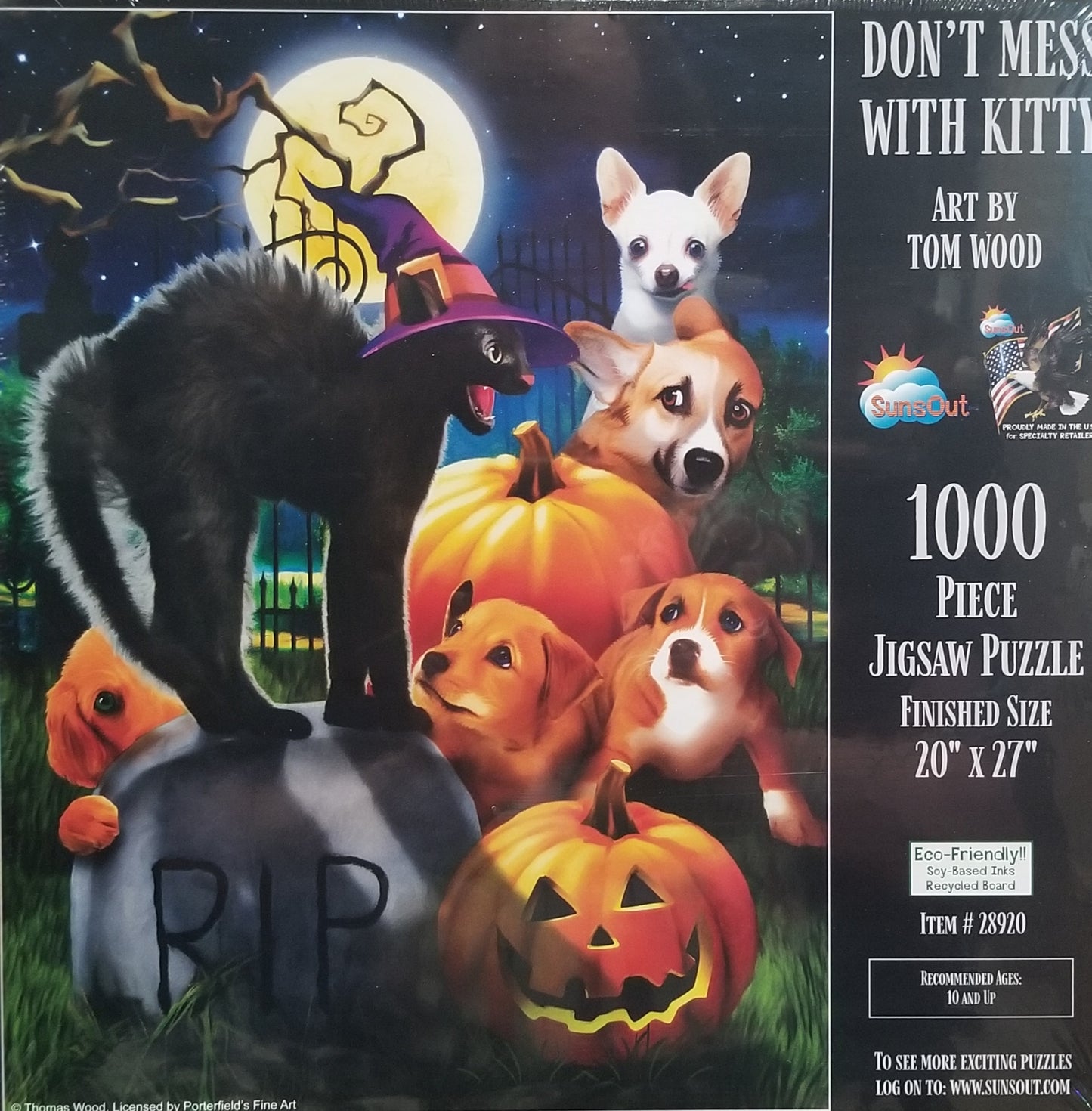Don't mess with Kitty by Tom Wood, 1000 Piece Puzzle