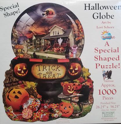 Halloween Globe by Lori Schory, 1000 Piece Puzzle