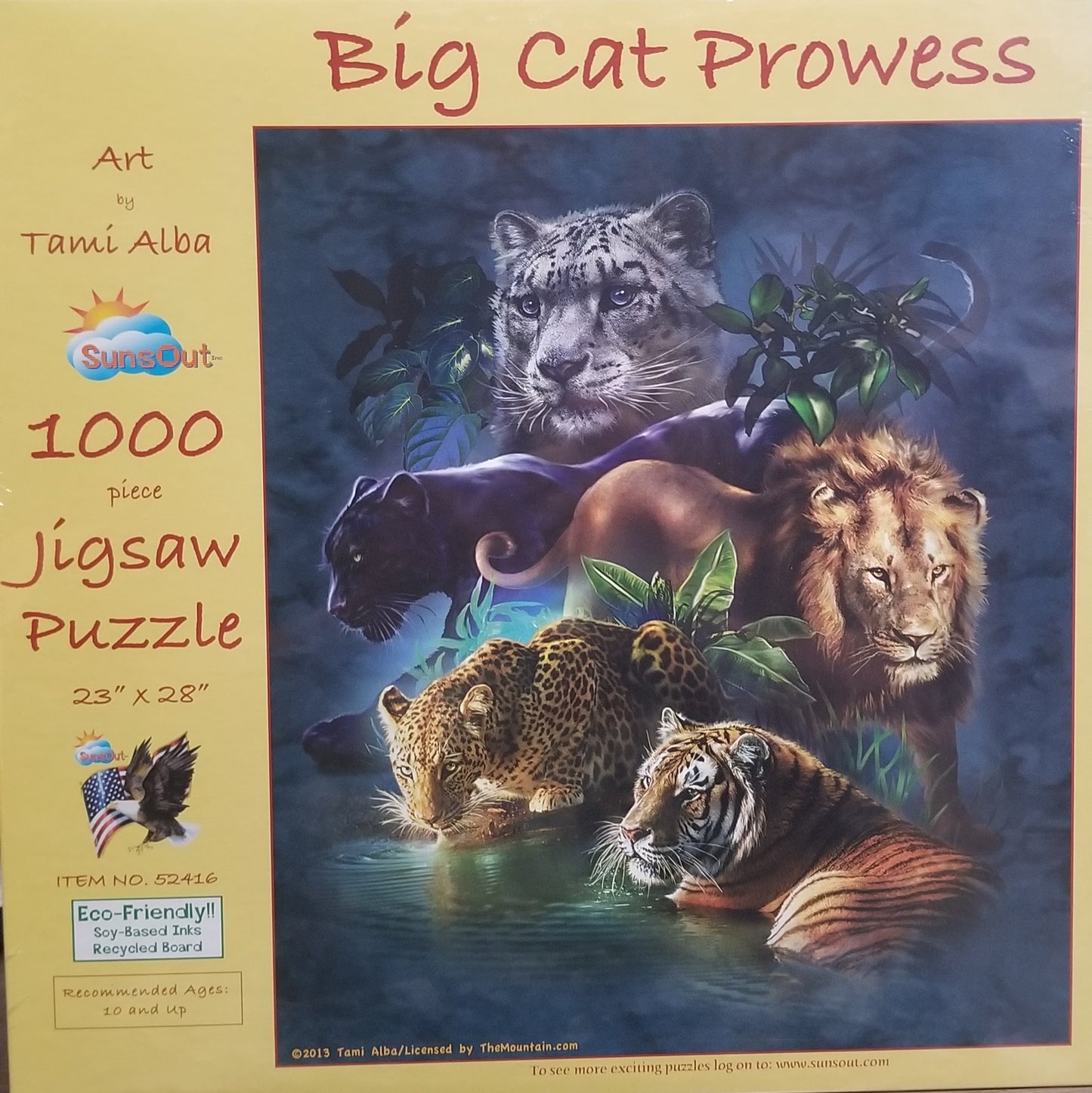 Big Cat Prowess af Tami Alba, 1000 brikker puslespil