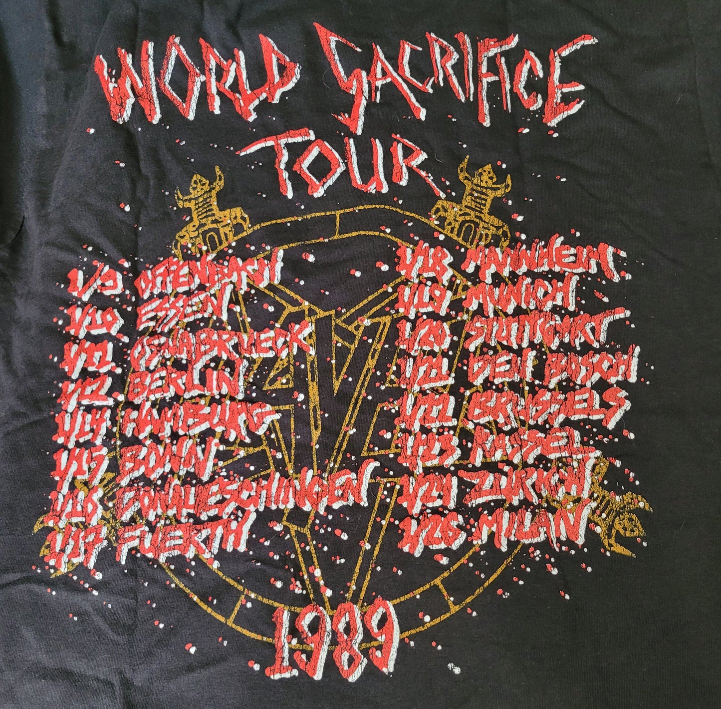 Slayer - World Sacrifice Tour, T-Shirt