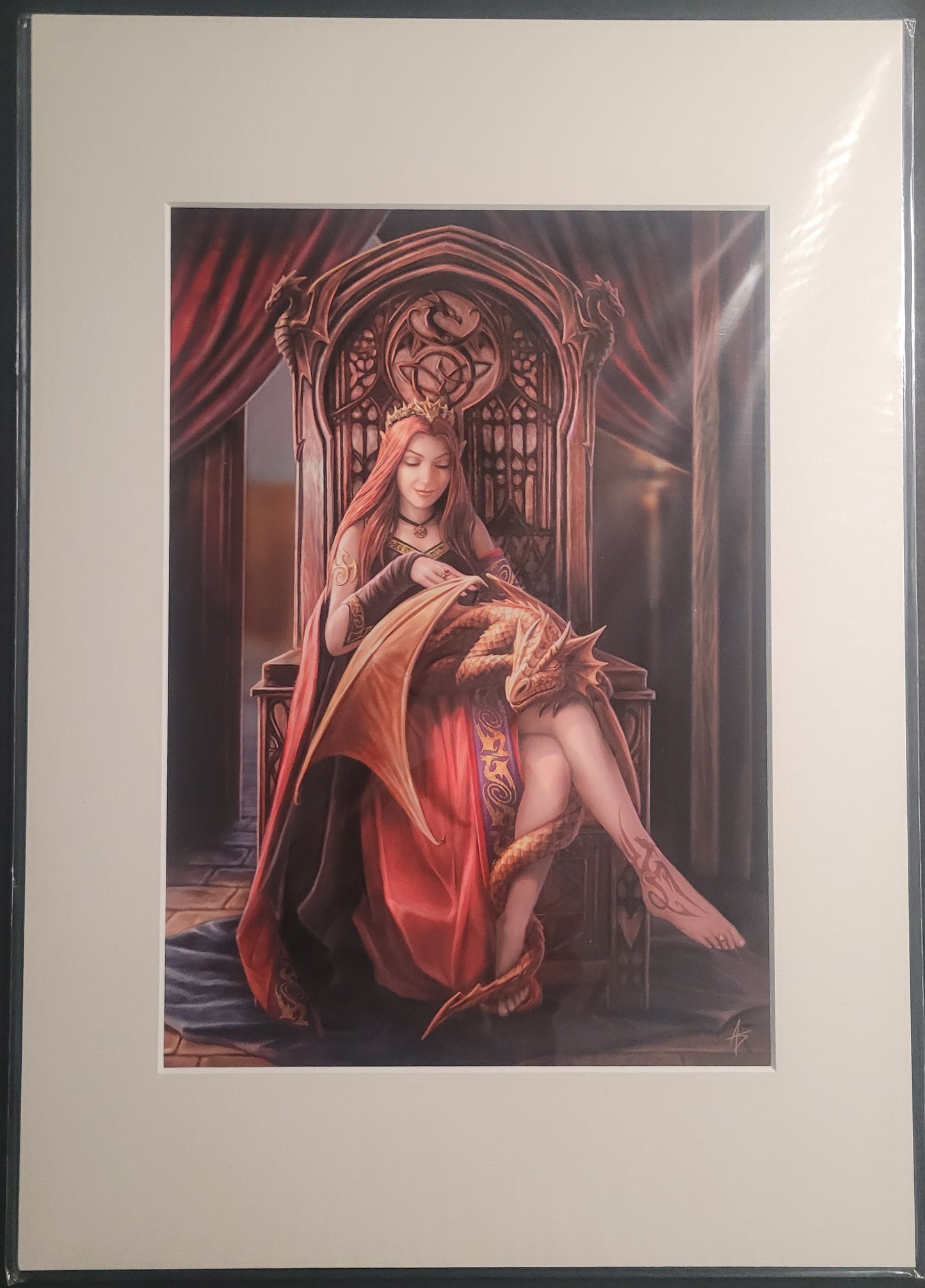 Friends Forever by Anne Stokes, Mounted Print