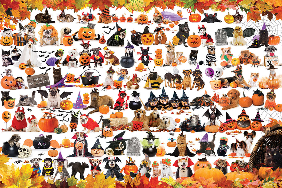 Halloween Pets van Eurographics, puzzel van 1000 stukjes