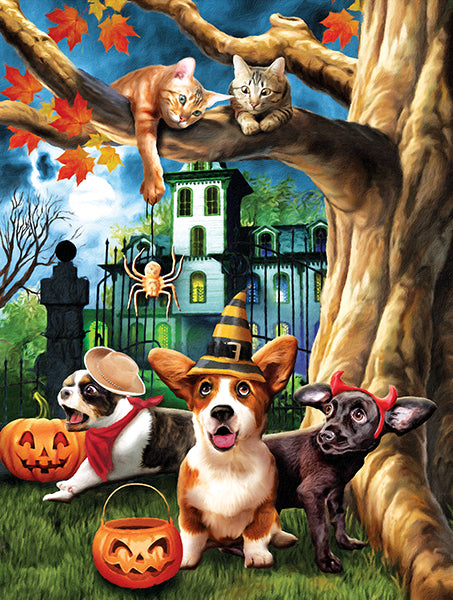 Halloween Hijinx van Tom Wood, puzzel van 300 stukjes