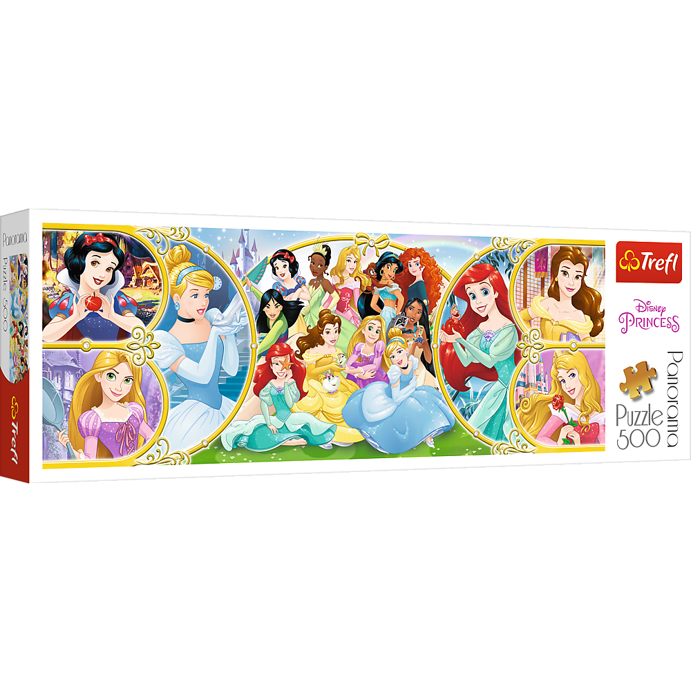 Return to the World of Princess by Disney, 500 Piece Panorama Puzzle