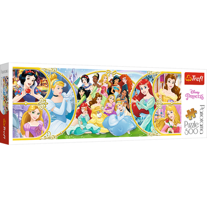 Return to the World of Princess by Disney, 500 Piece Panorama Puzzle