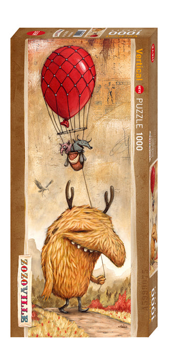 Zozoville - Rode ballon van Mateo Dineen, puzzel van 1000 stukjes