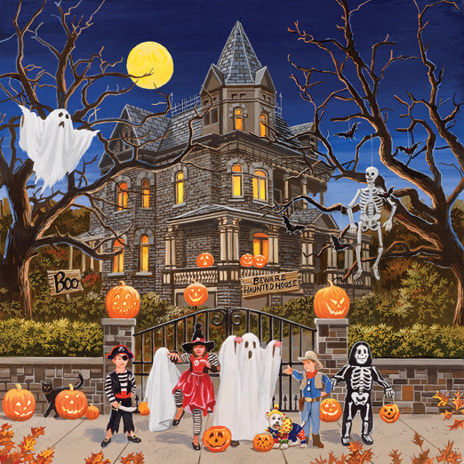 Beware Haunted House by William Vanderdasson, 1000 Piece Puzzle