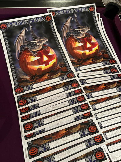 Limited Edition signed prints of Trick or Treat by Anne Stokes