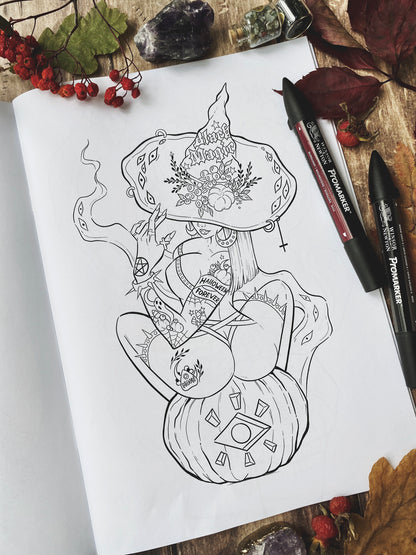 The Ritual by Anna Marine, Coloring Book