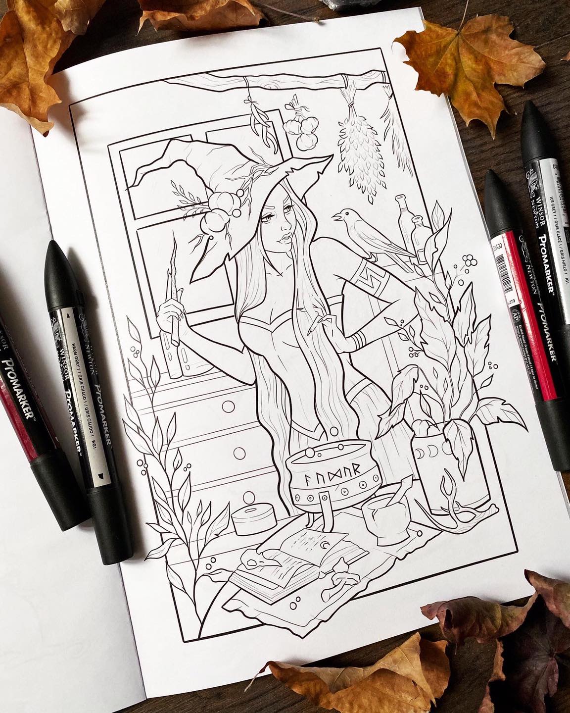 The Witching Hour by Anna Marine, Coloring Book