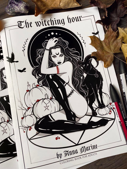 The Witching Hour by Anna Marine, Coloring Book