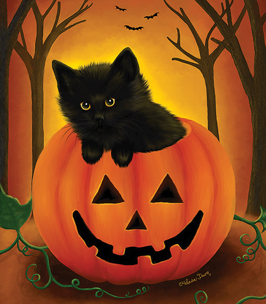Halloween Kitten by Melissa Dawn, 300 Piece Puzzle