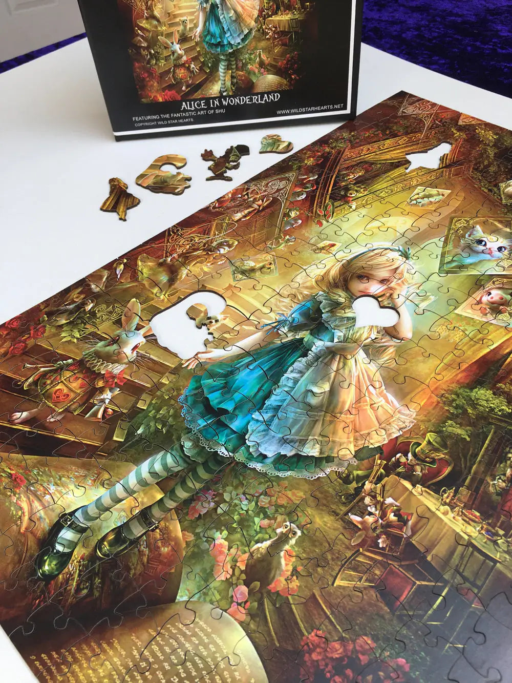 Alice In Wonderland by Shu, 300 Piece Wooden Puzzle