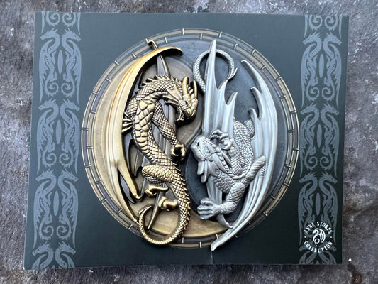 Fire & Ice Dragon by Anne Stokes Sculpted Pin Set