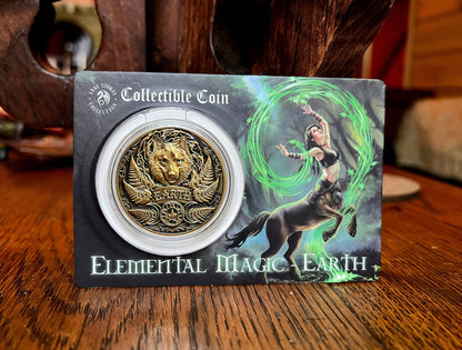 Elemental Collectible Coins by Anne Stokes