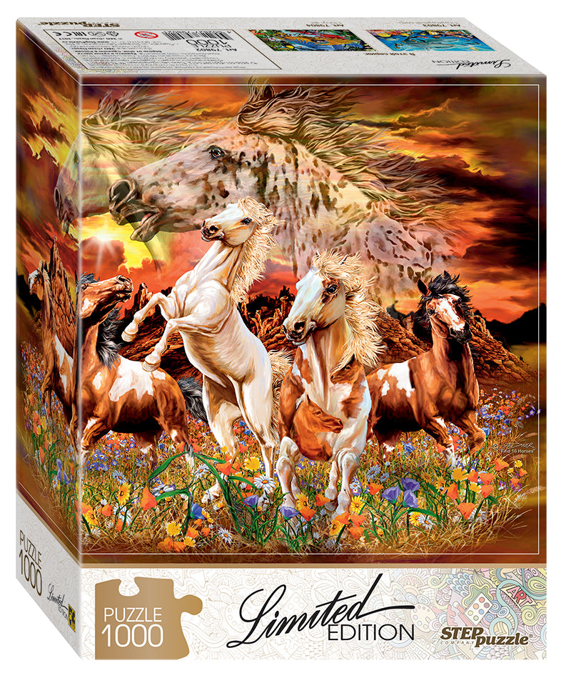 Find 16 Horses by Steven Michael Gardner, 1000 Piece Puzzle