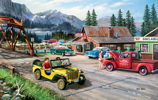 Alaskan Road Trip by Ken Zylla, 550 Piece Puzzle