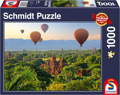 Hot Air Balloons: Mandalay - Myanmar by Schmidt, 1000 Piece Puzzle