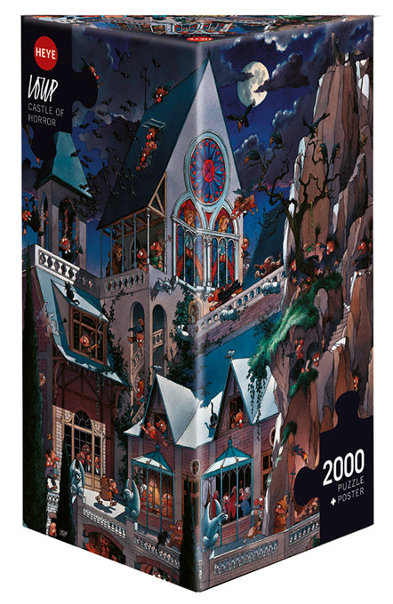 Castle of Horror door Jean-Jacques Loup (Loup), puzzel van 2000 stukjes