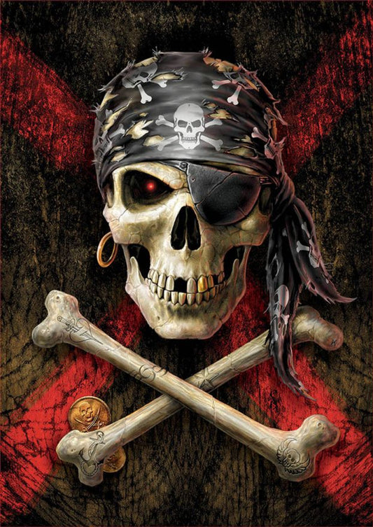 Piratenschedel van Anne Stokes, puzzel van 500 stukjes
