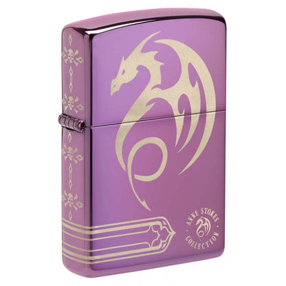 Zippo Lighter: Anne Stokes Dragon and Skulls