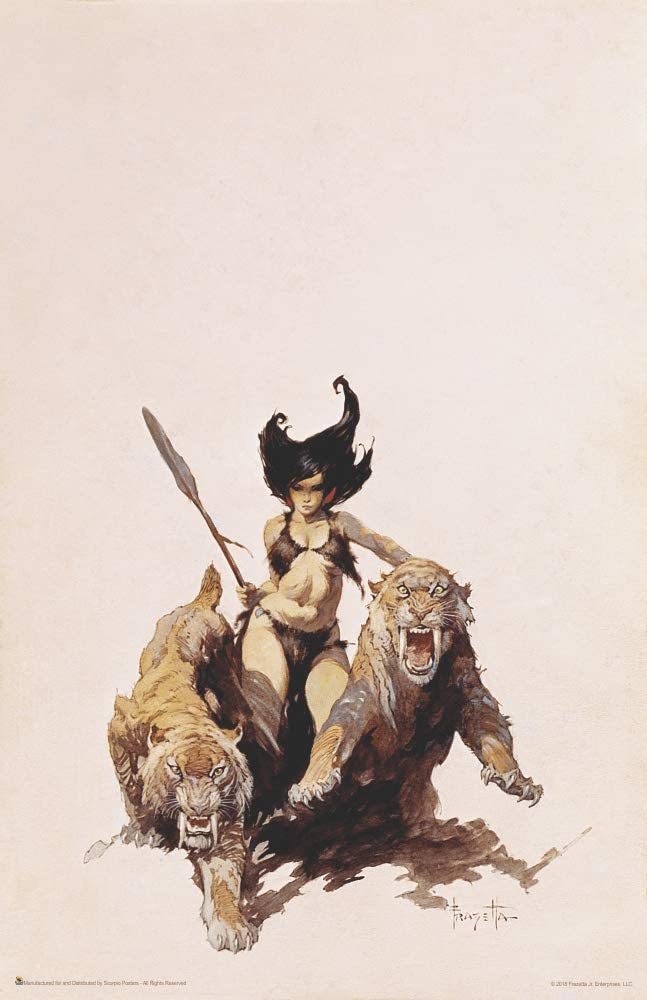 The Huntress by Frank Frazetta, Poster