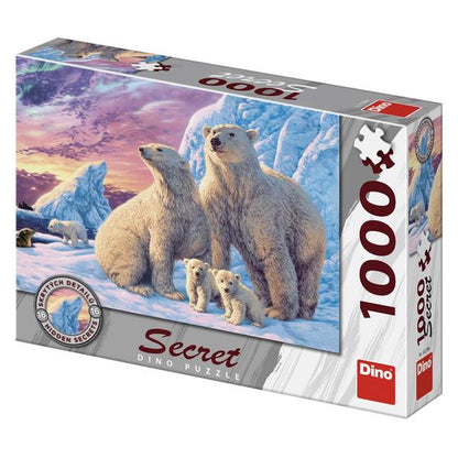 Polar Bear Family by Steve Read, 1000 Piece Puzzle