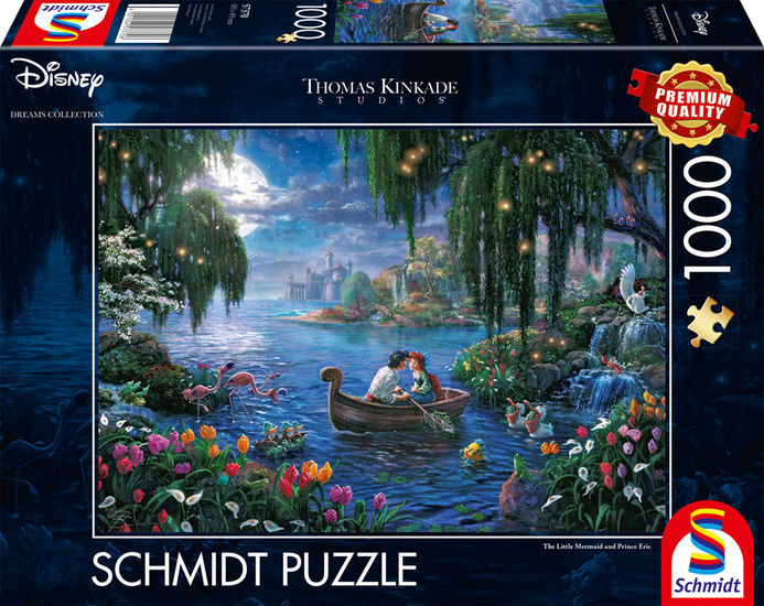 The Little Mermaid and Prince Eric by Thomas Kinkade, 1000 Piece Puzzle