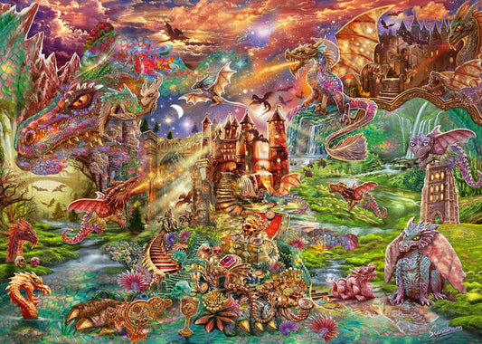 Dragons Treasure af Steve Sundram, 2000 Piece Puzzle
