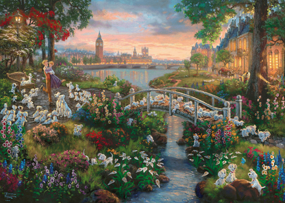 101 Dalmatians by Thomas Kinkade, 1000 Piece Puzzle