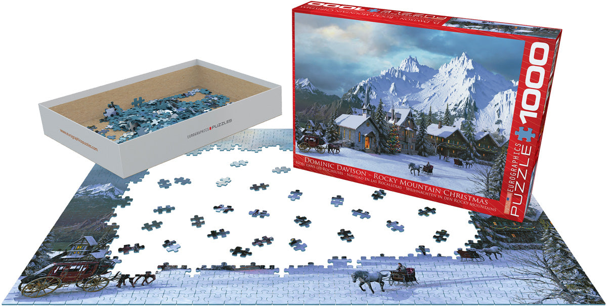 Rocky Mountain Christmas by Dominic Davison, 1000 Piece Puzzle